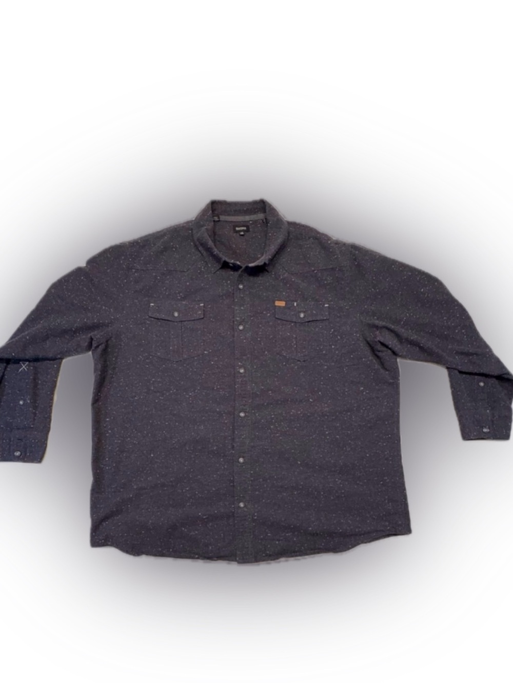 Buffalo David Bitton Navy Blue White Fleck Button Down Shirt 2XL
